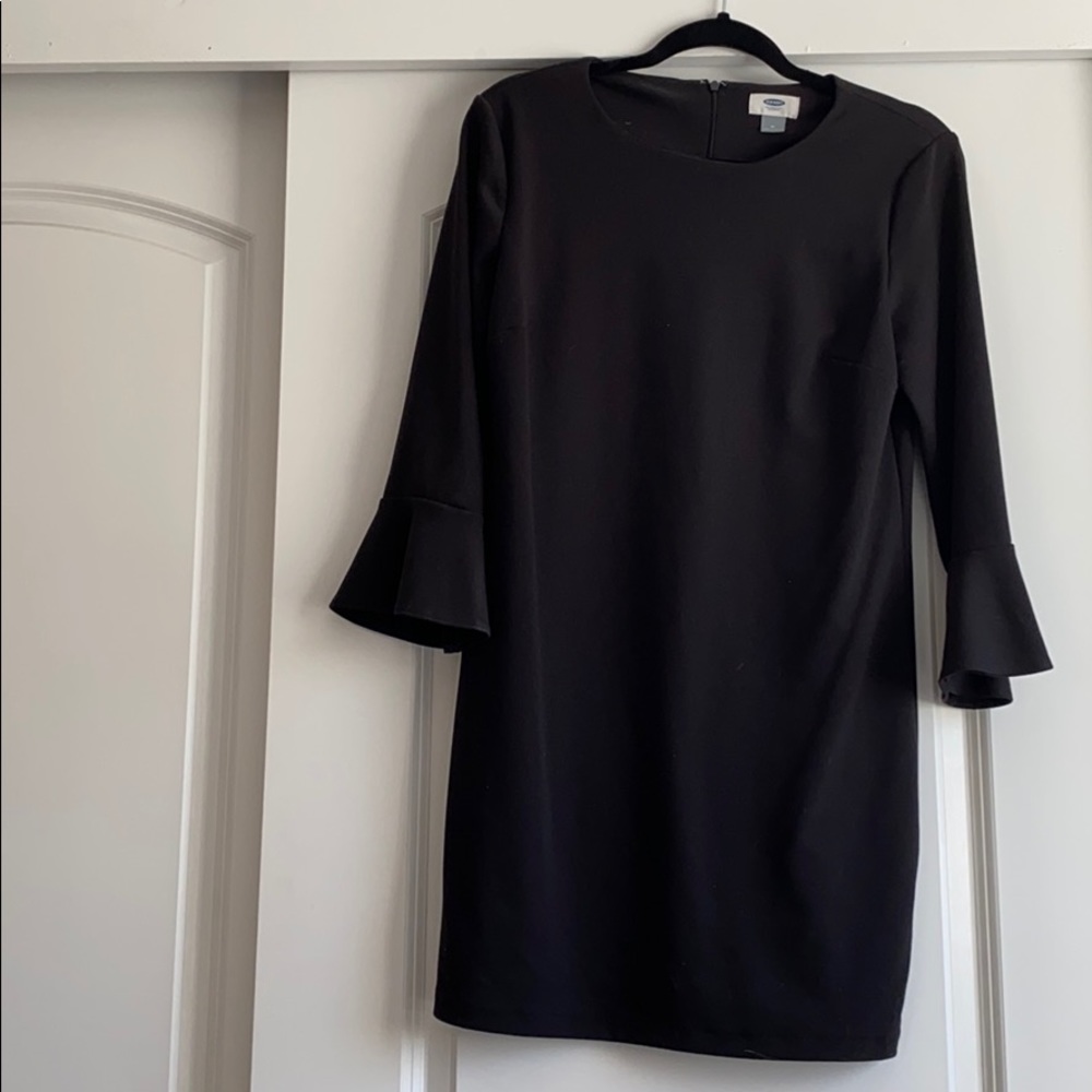 Black Fitted Dress | 3/4 sleeve